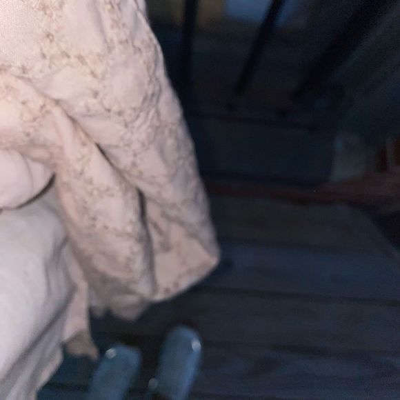 Sim & Sam 🐾 Pale Pink Eyelet Short-Sleeve Dress Size Small - Picture 7 of 9